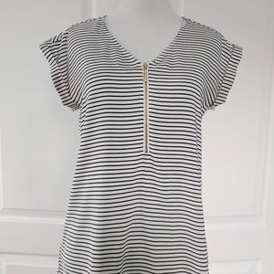 Black and White Blouse